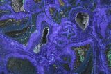 Polished Azurite Slab - Salairsky Mine, Russia #380198-1